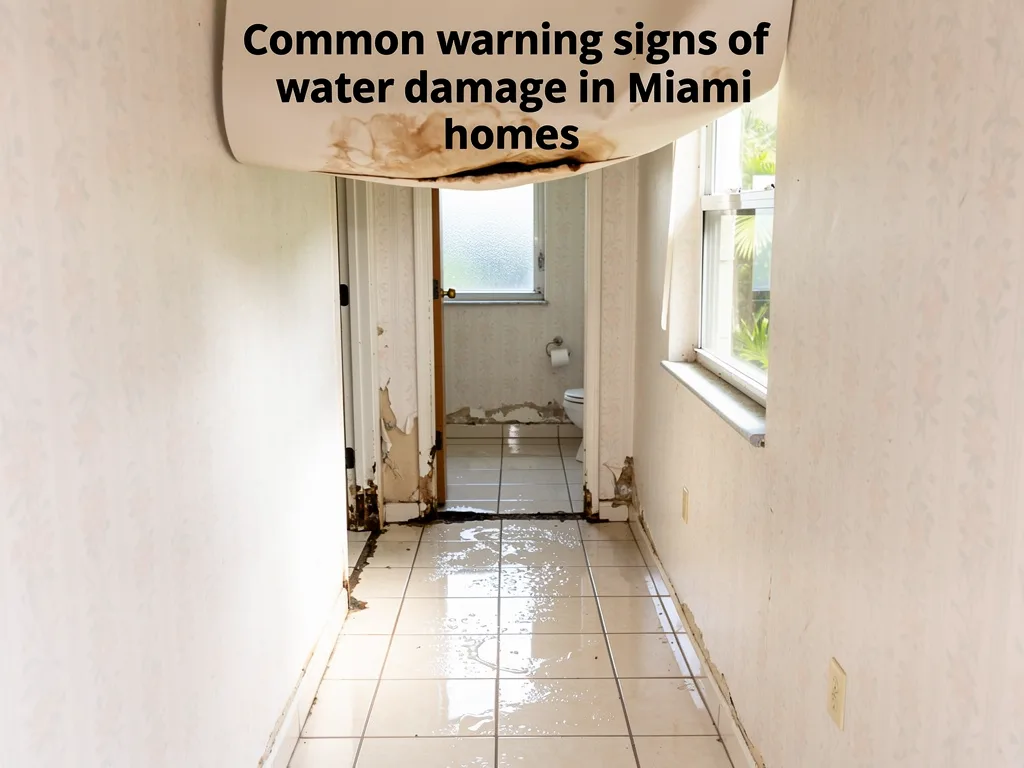 Common warning signs of water damage in Miami homes